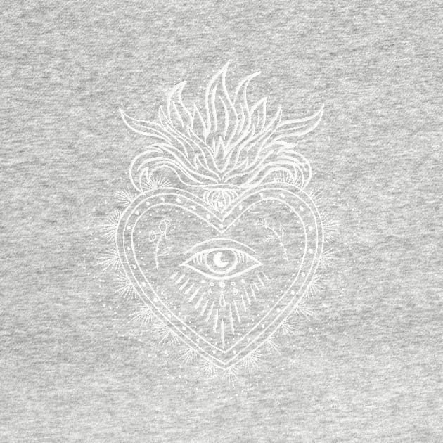 sacred burning heart by MugDesignStore